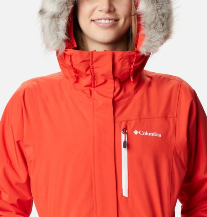 Jaqueta De Esqui Columbia Ava Alpine™ Jaqueta Isolada Feminino Laranja Branco Portugal | 137352-LJVW