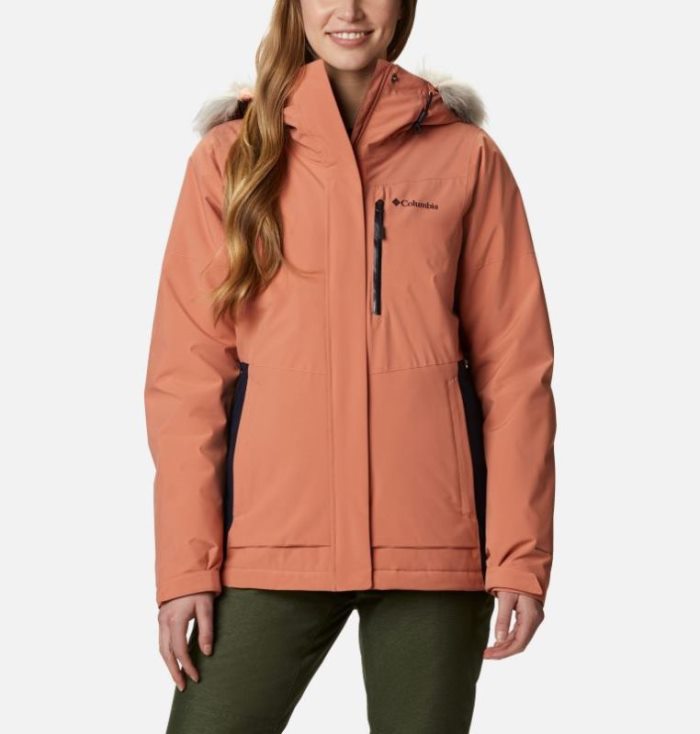 Jaqueta De Esqui Columbia Ava Alpine™ Jaqueta Isolada Feminino Laranja Azuis Escuro Portugal | 173623-7V9V