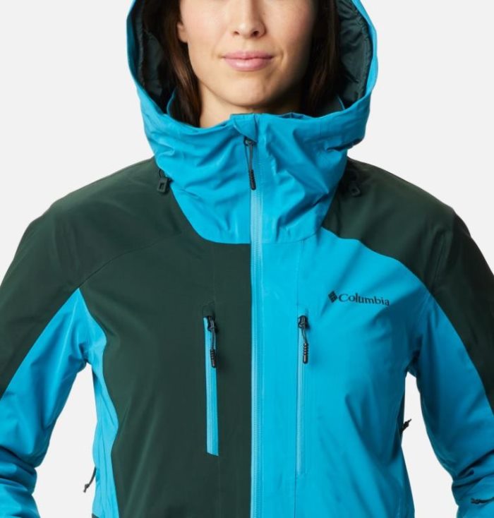 Jaqueta De Esqui Columbia Wild Card™ Jaqueta Isolada Feminino Verdes Azuis Portugal | 189622-L29L