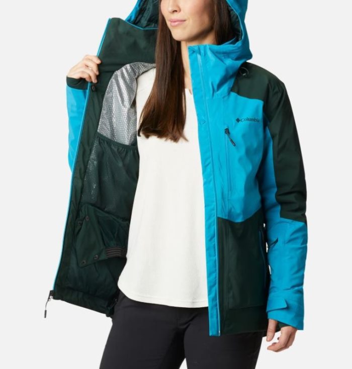 Jaqueta De Esqui Columbia Wild Card™ Jaqueta Isolada Feminino Verdes Azuis Portugal | 189622-L29L