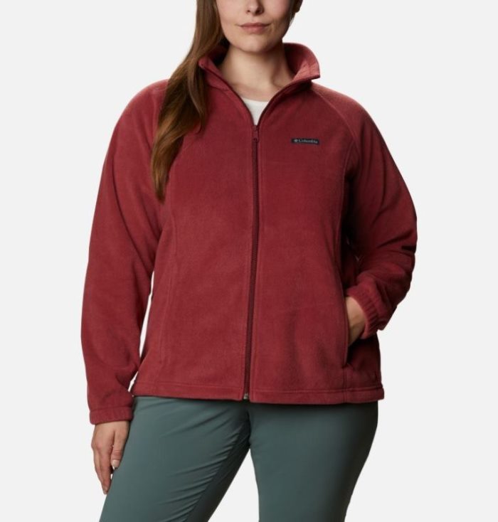 Jaqueta De Primavera Columbia Benton Springs™ Full Zip Feminino Vermelhas Portugal | 106733-T59Z