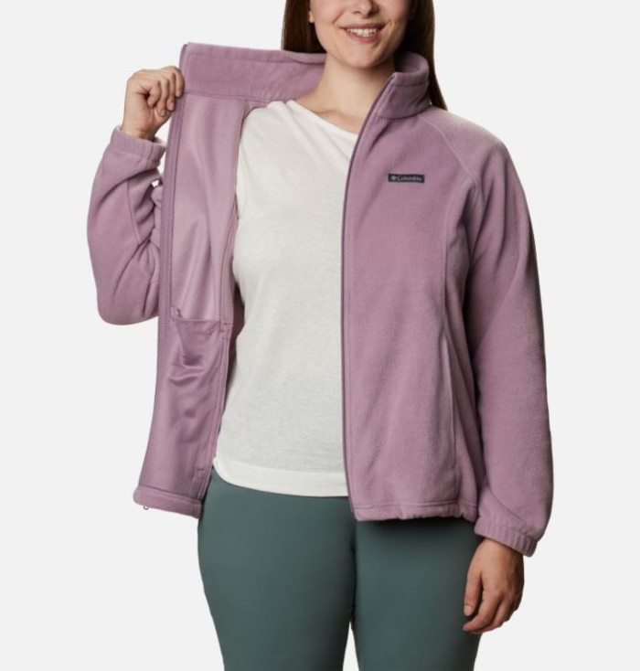 Jaqueta De Primavera Columbia Benton Springs™ Full Zip Feminino Roxo Vermelhas Portugal | 147982-Z4VA