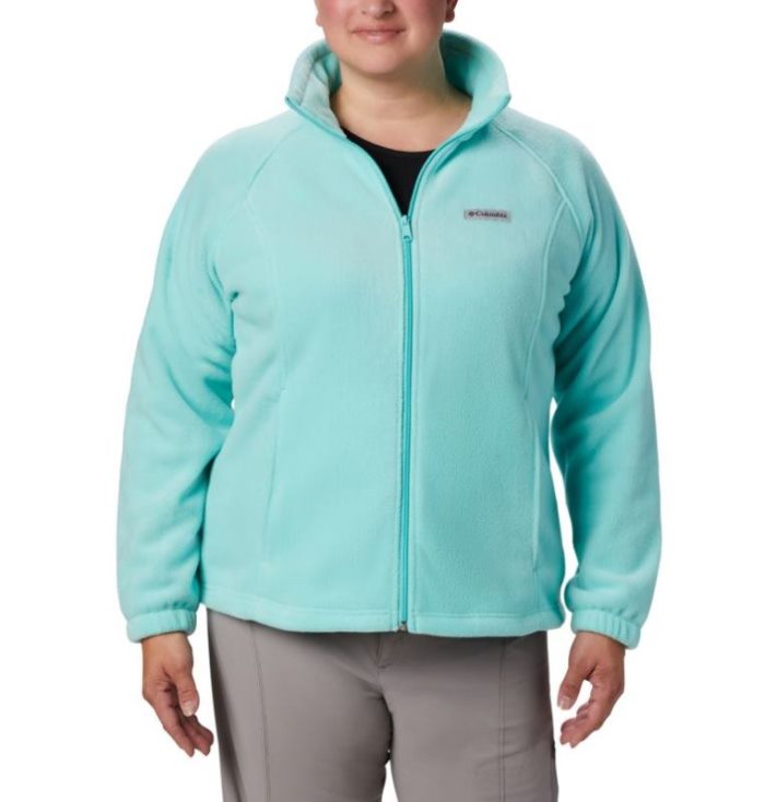 Jaqueta De Primavera Columbia Benton Springs™ Full Zip Feminino Luz Turquesa Portugal | 164869-UYTZ