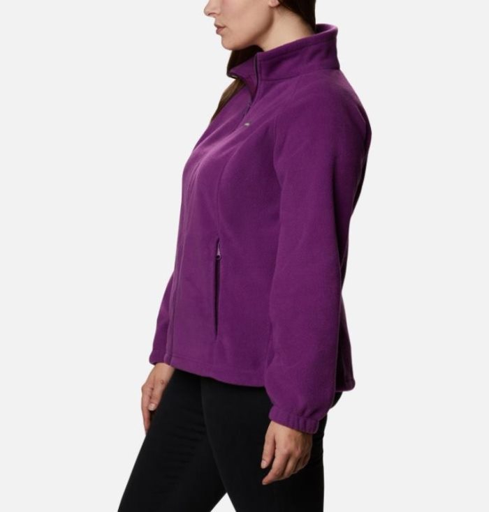 Jaqueta De Primavera Columbia Benton Springs™ Full Zip Feminino Roxo Portugal | 174756-442R