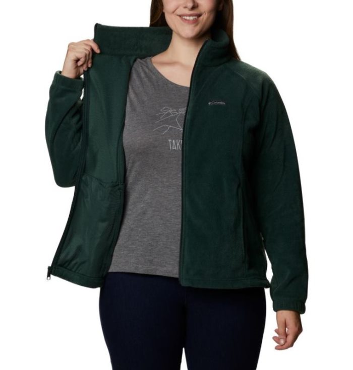 Jaqueta De Primavera Columbia Benton Springs™ Full Zip Feminino Verdes Portugal | 189745-TEFS