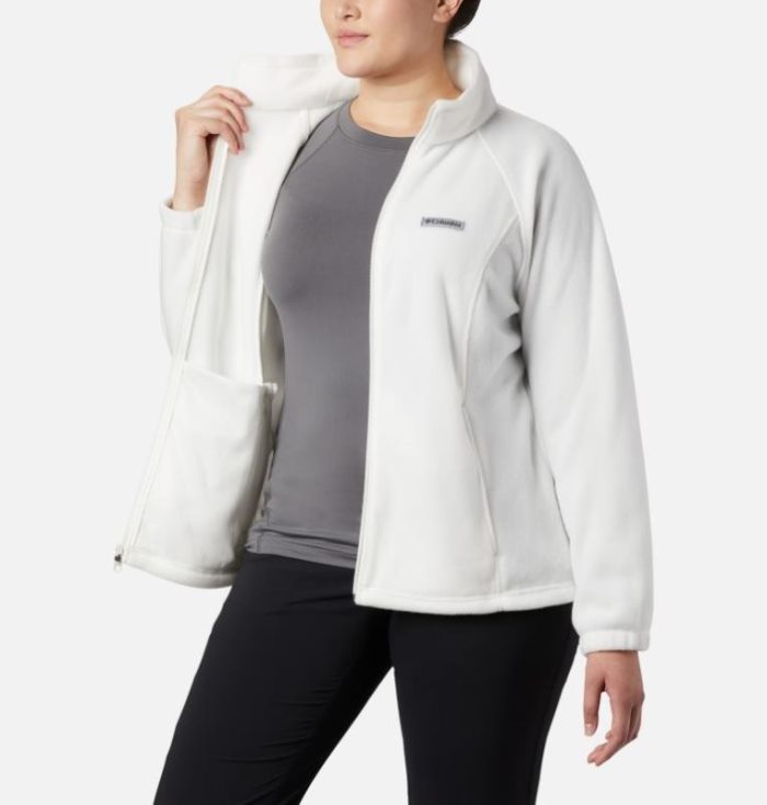 Jaqueta De Primavera Columbia Benton Springs™ Full Zip Feminino Branco Portugal | 195825-ICF4