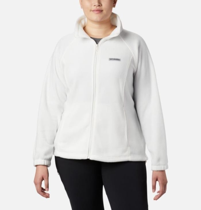 Jaqueta De Primavera Columbia Benton Springs™ Full Zip Feminino Branco Portugal | 195825-ICF4