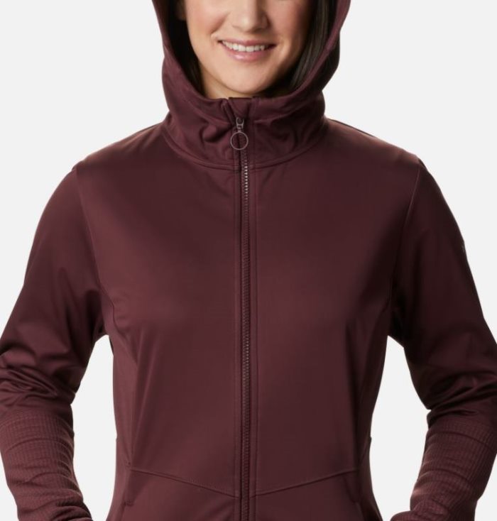 Jaqueta De Primavera Columbia Roffe Ridge™ Windblock Full Zip Jaqueta Feminino Vermelhas Escuro Portugal | 193217-Q3EH