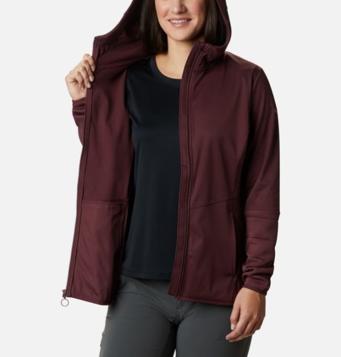 Jaqueta De Primavera Columbia Roffe Ridge™ Windblock Full Zip Jaqueta Feminino Vermelhas Escuro Portugal | 193217-Q3EH