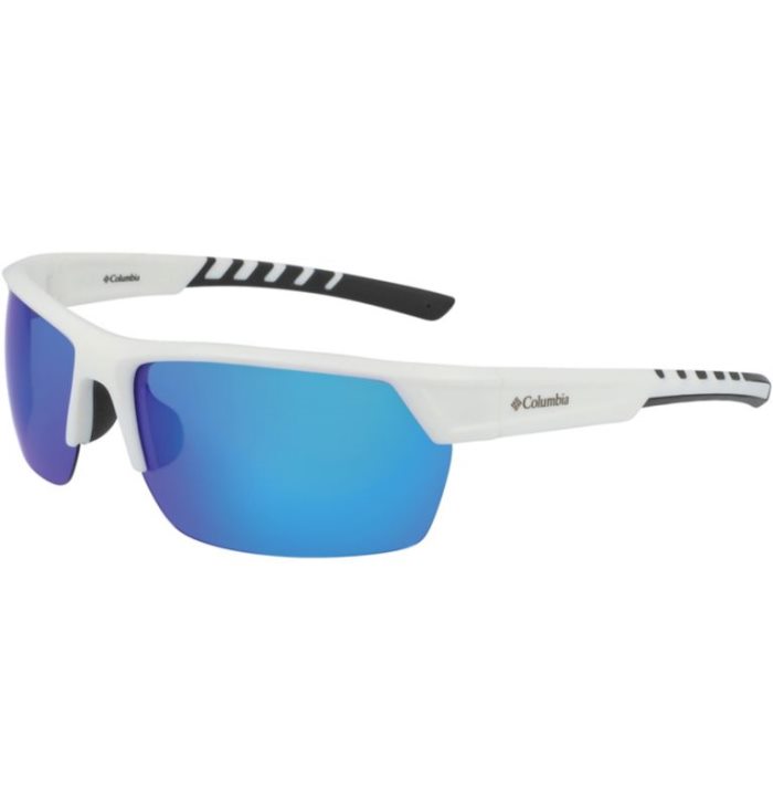 Óculos De Sol E Óculos De Proteção Columbia Peak Racer Sunglasses Masculino Branco Azuis Portugal | 162615-LWU4