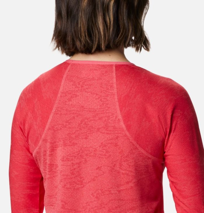 Camisetas Columbia Adventura Caminhada™ Long Sleeve T-Shirt Feminino Luz Coral Camufladas Portugal | 140441-DPBB