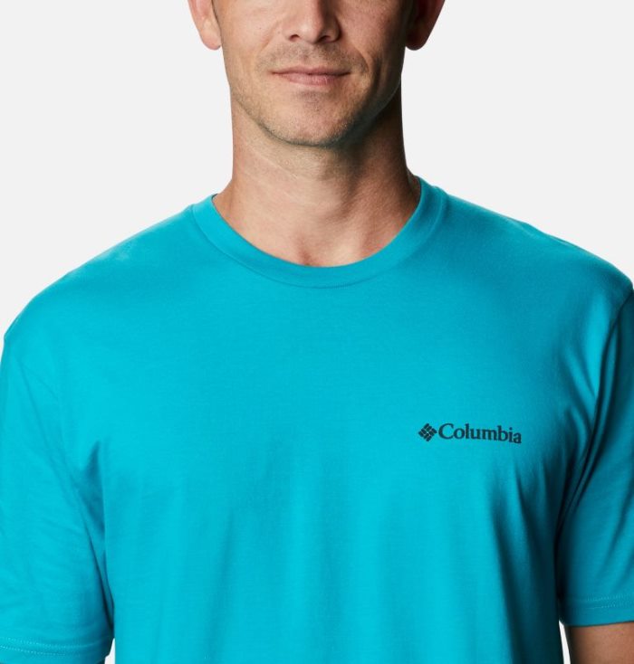 Camisetas Columbia Banzo T-Shirt Masculino Luz Menta Portugal | 178914-QXA9