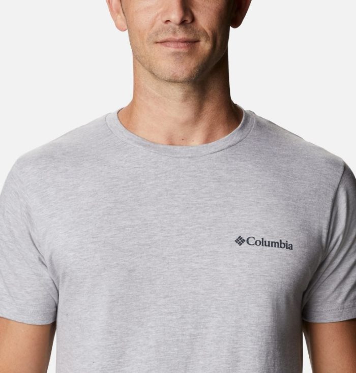 Camisetas Columbia Banzo T-Shirt Masculino Cinzentas Portugal | 193613-HSFF