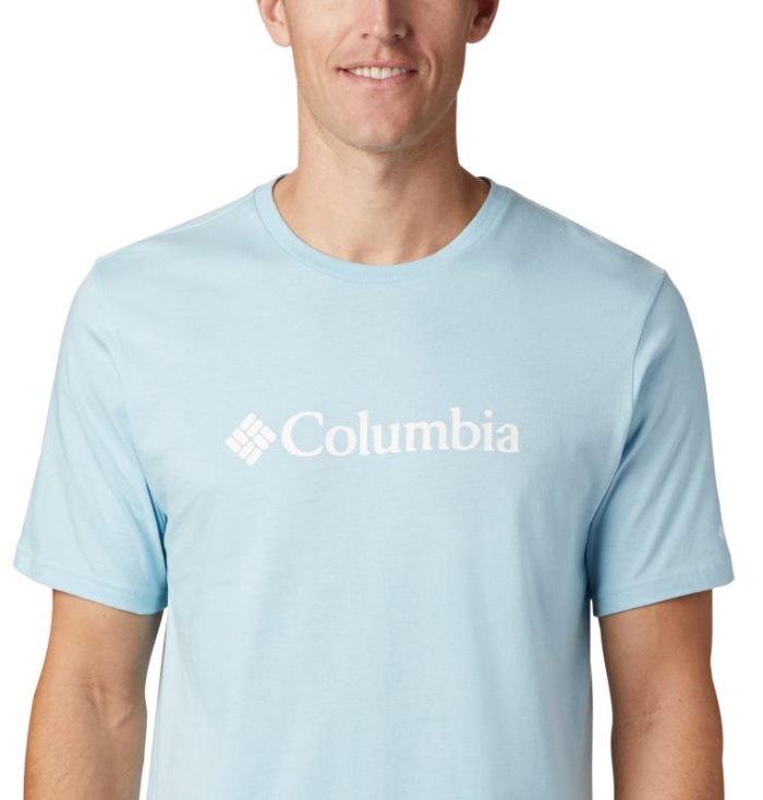 Camisetas Columbia CSC Basic Logo™ Curta Sleeve Masculino Azuis Portugal | 112425-BYE1