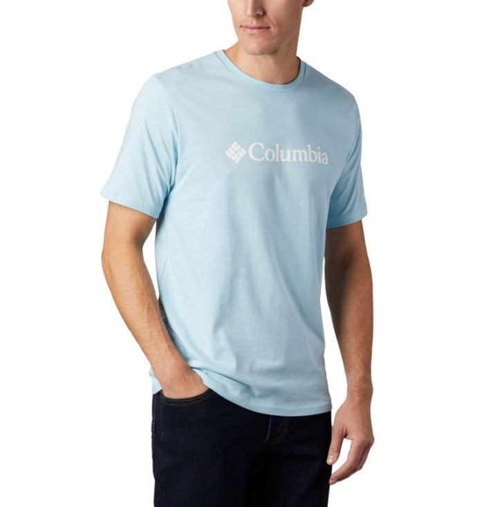 Camisetas Columbia CSC Basic Logo™ Curta Sleeve Masculino Azuis Portugal | 112425-BYE1