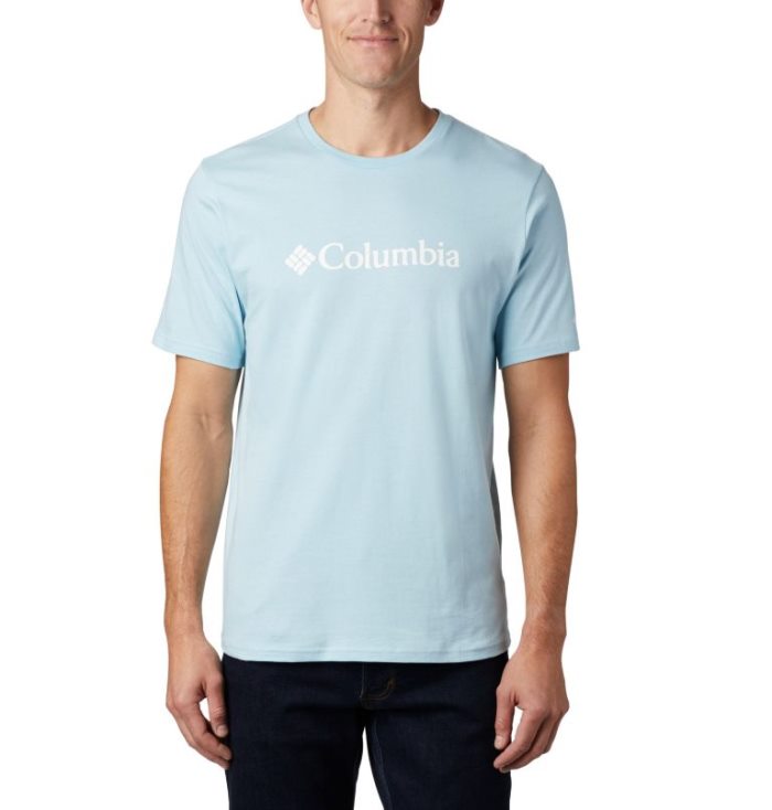 Camisetas Columbia CSC Basic Logo™ Curta Sleeve Masculino Azuis Portugal | 112425-BYE1