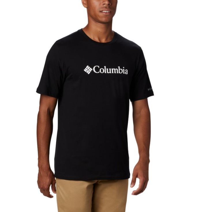 Camisetas Columbia CSC Basic Logo™ Curta Sleeve Masculino Pretas Portugal | 133554-WQQI