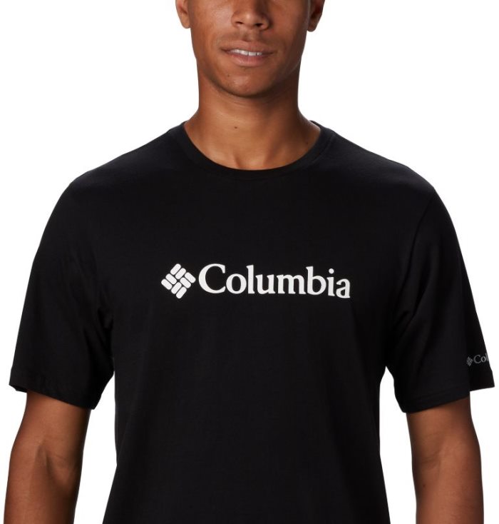 Camisetas Columbia CSC Basic Logo™ Curta Sleeve Masculino Pretas Portugal | 133554-WQQI