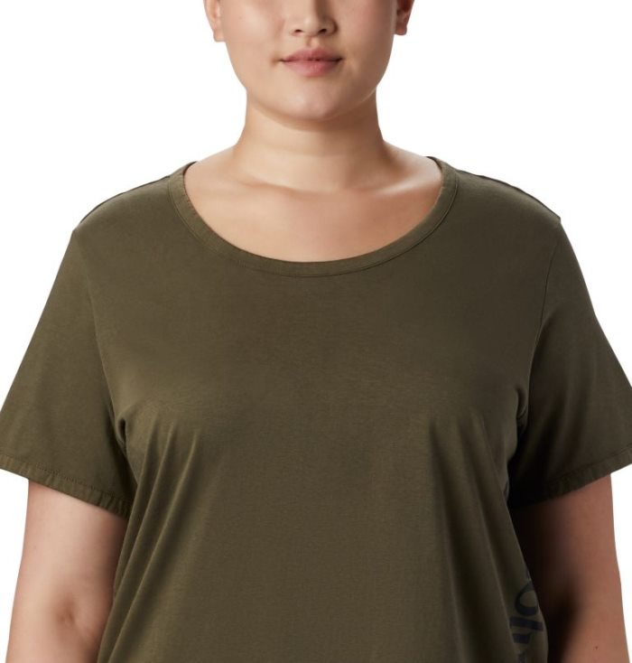 Camisetas Columbia CSC™ Pigment Tee Feminino Verde Oliva Verdes Portugal | 144200-R7RV