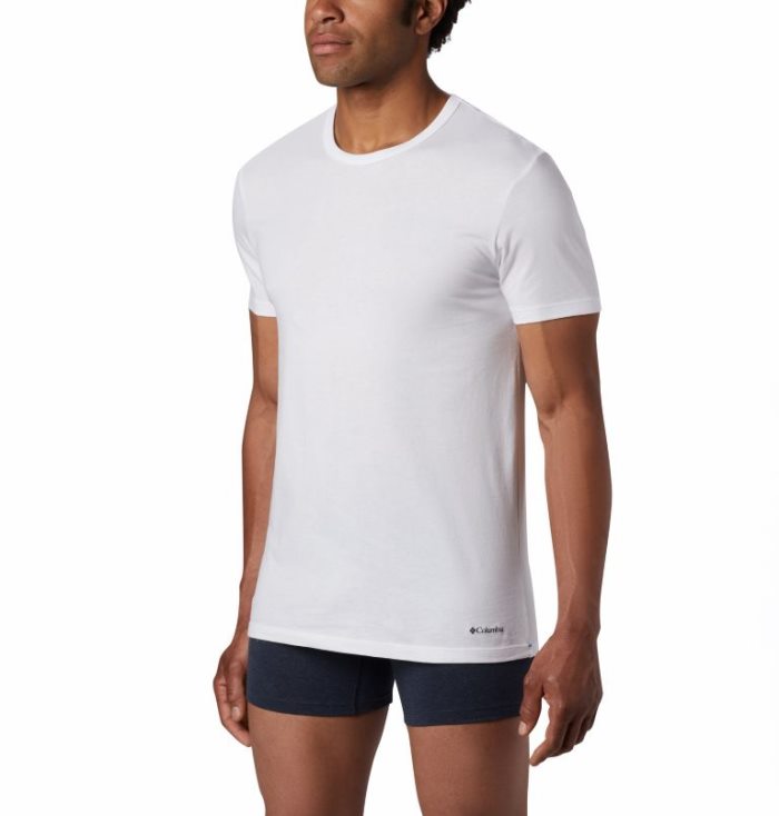 Camisetas Columbia Classicos Fit Crew Neck Tee Masculino Branco Portugal | 131316-ACZS