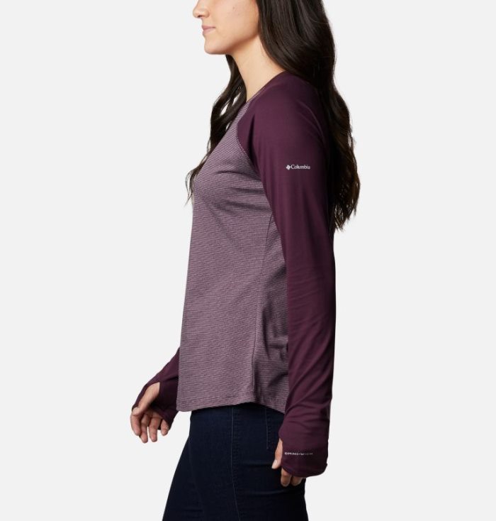 Camisetas Columbia Cross Trails™ Long Sleeve Shirt Feminino Bordeaux Portugal | 144874-WCII