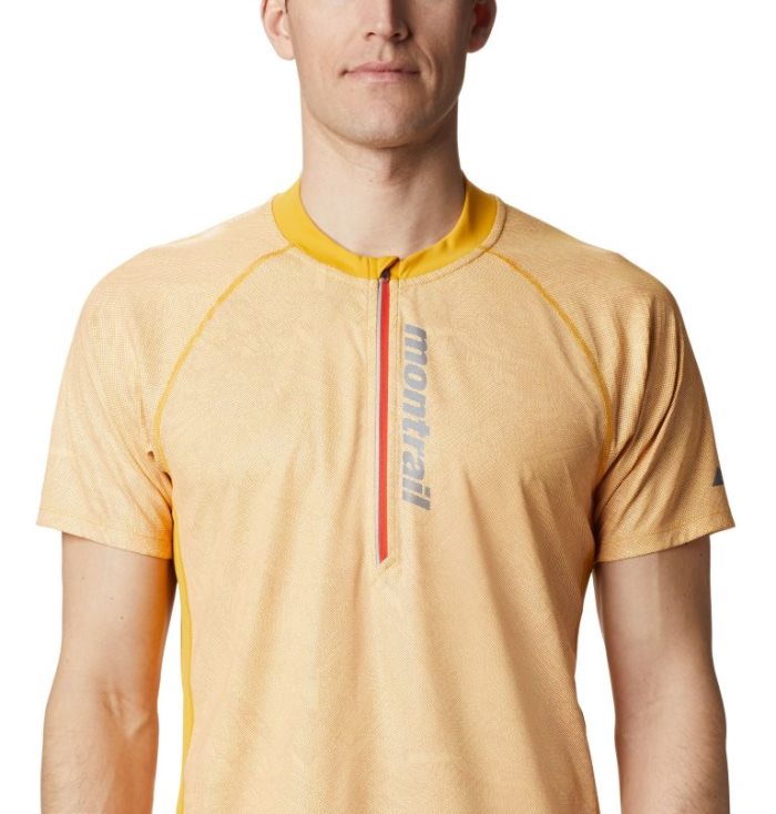 Camisetas Columbia FKT™ Curta Sleeve Top Masculino Luz Douradas Portugal | 171781-JLKY