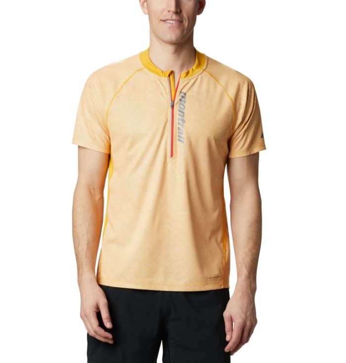 Camisetas Columbia FKT™ Curta Sleeve Top Masculino Luz Douradas Portugal | 171781-JLKY