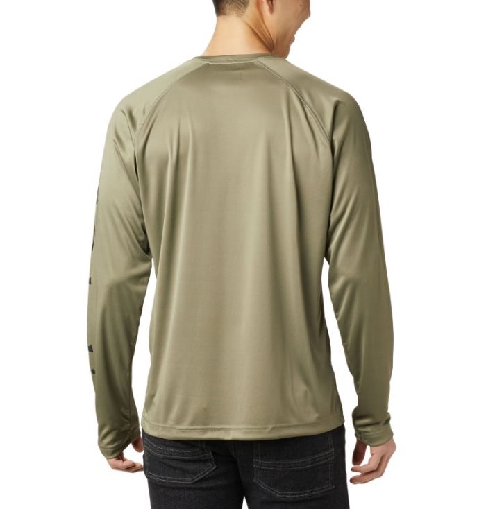 Camisetas Columbia Fork Stream™ Long Sleeve Shirt Masculino Verde Oliva Pretas Portugal | 193648-FZYH