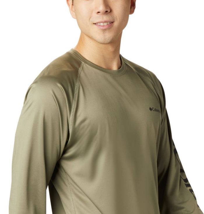 Camisetas Columbia Fork Stream™ Long Sleeve Shirt Masculino Verde Oliva Pretas Portugal | 193648-FZYH