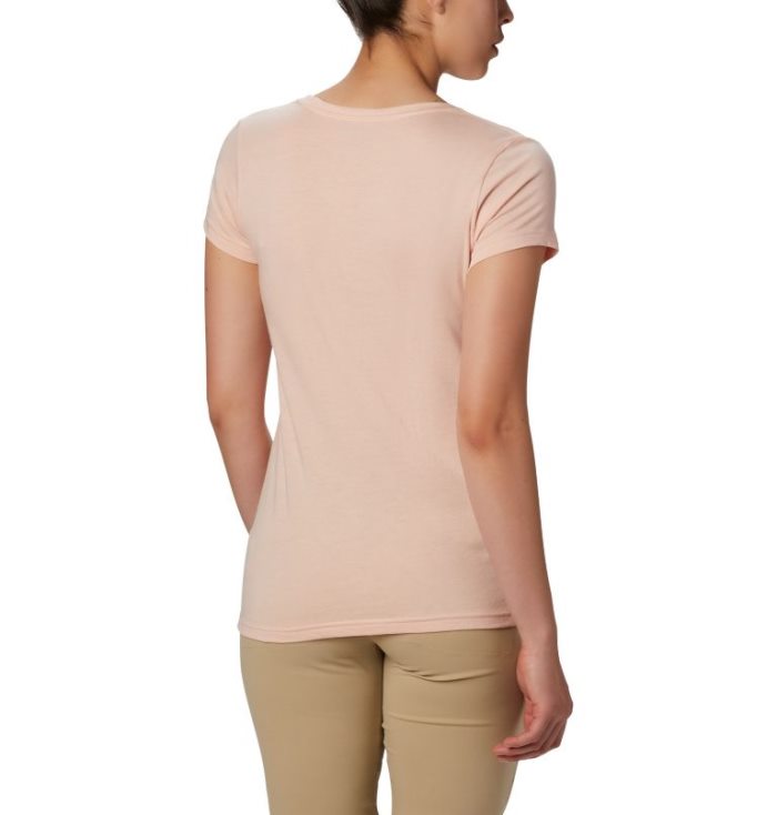 Camisetas Columbia Hidden Lake™ Crew Tee Feminino Luz Coral Portugal | 147478-QSSX