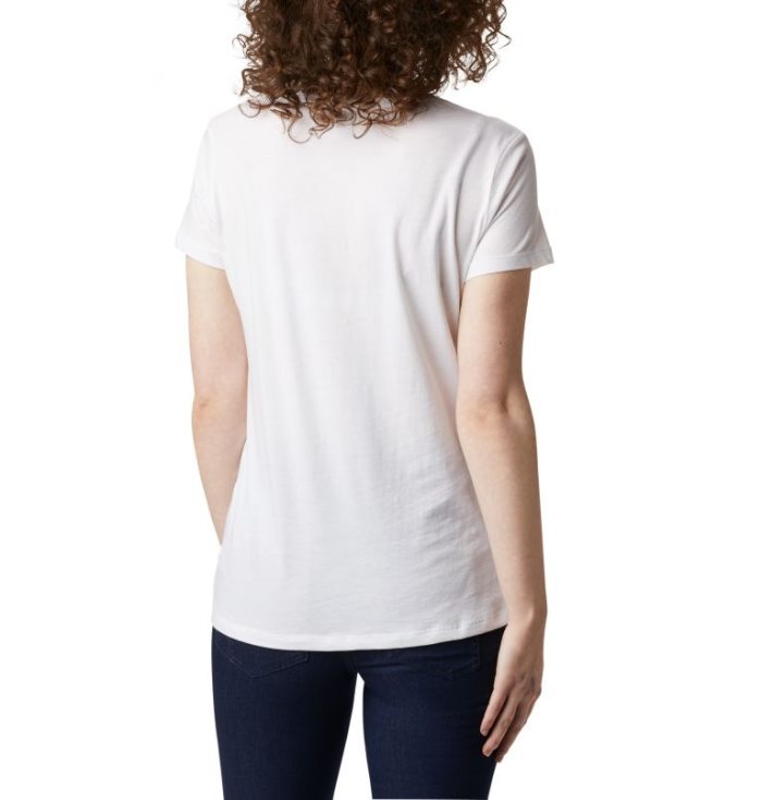 Camisetas Columbia Hidden Lake™ Crew Tee Feminino Branco Portugal | 169494-6JLN