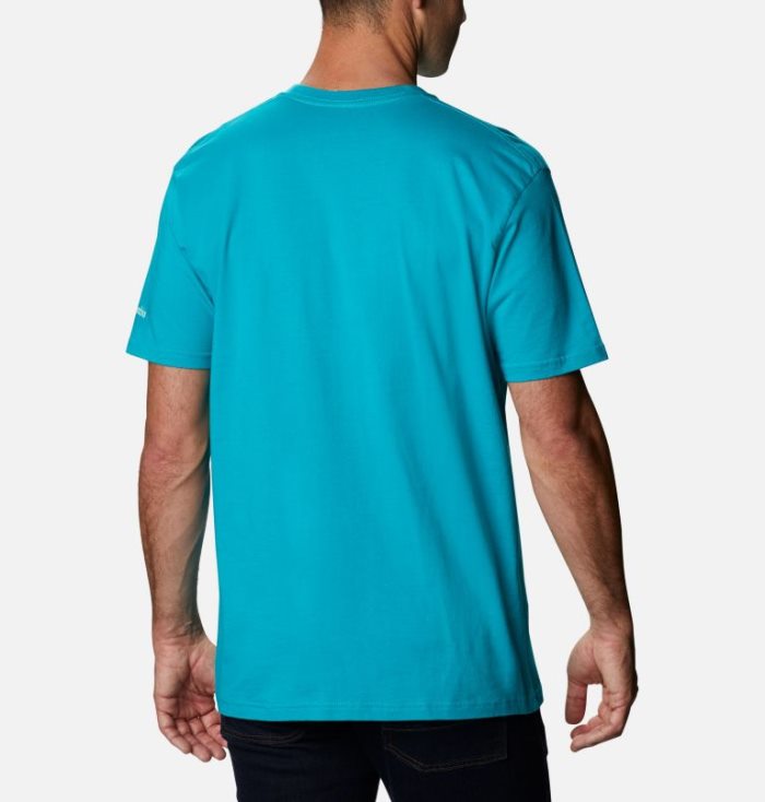 Camisetas Columbia Iconic T-Shirt Masculino Luz Menta Portugal | 190781-KRCP