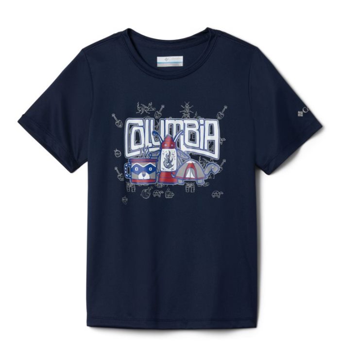 Camisetas Columbia Little Trek™ T-Shirt Criança Azul Marinho Portugal | 107983-R8N5