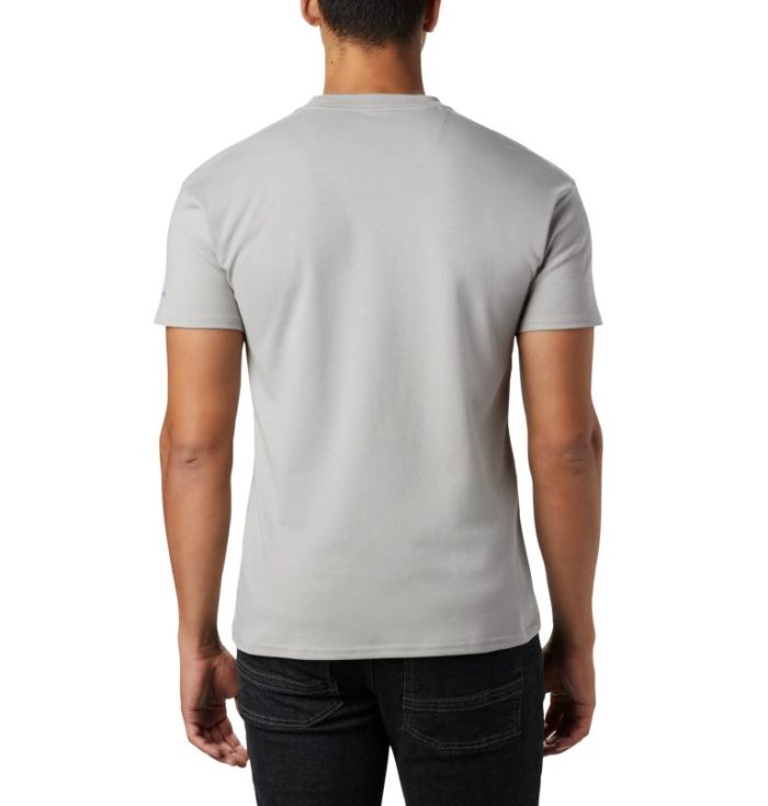 Camisetas Columbia Lodge™ Logo Tee Masculino Cinzentas Azuis Escuro Portugal | 139187-KXBM