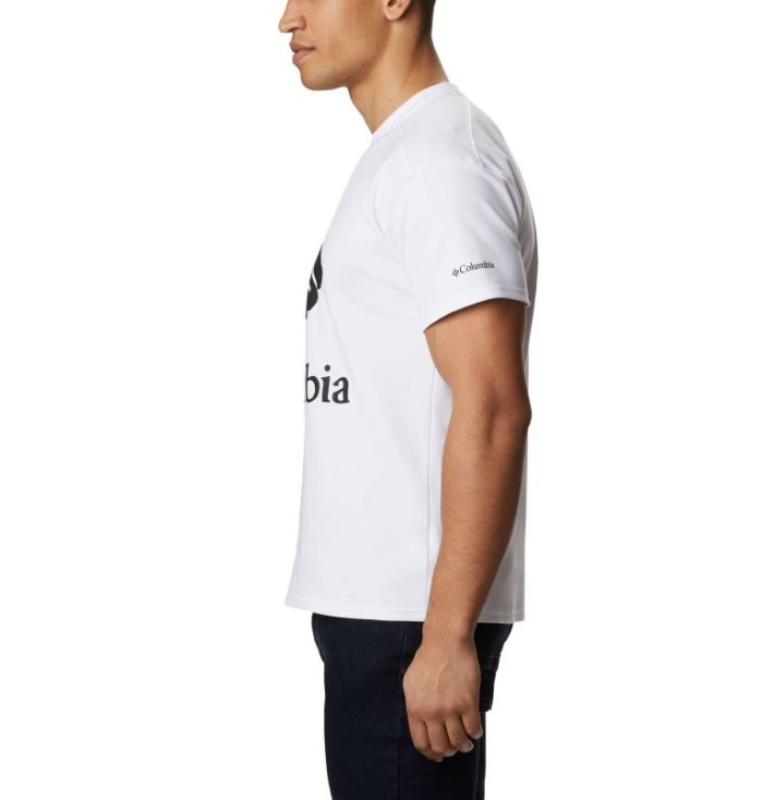 Camisetas Columbia Lodge™ Logo Tee Masculino Branco Portugal | 158032-HE61