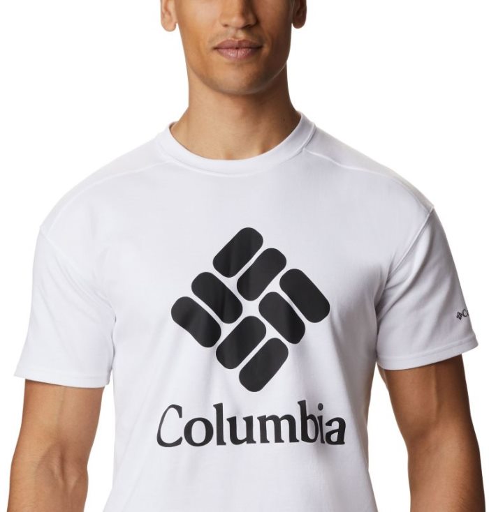 Camisetas Columbia Lodge™ Logo Tee Masculino Branco Portugal | 158032-HE61