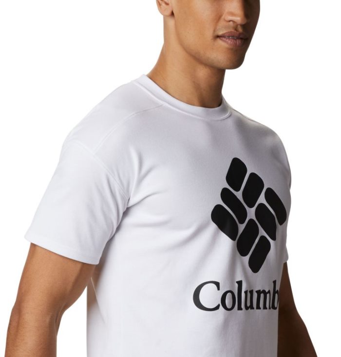 Camisetas Columbia Lodge™ Logo Tee Masculino Branco Portugal | 158032-HE61