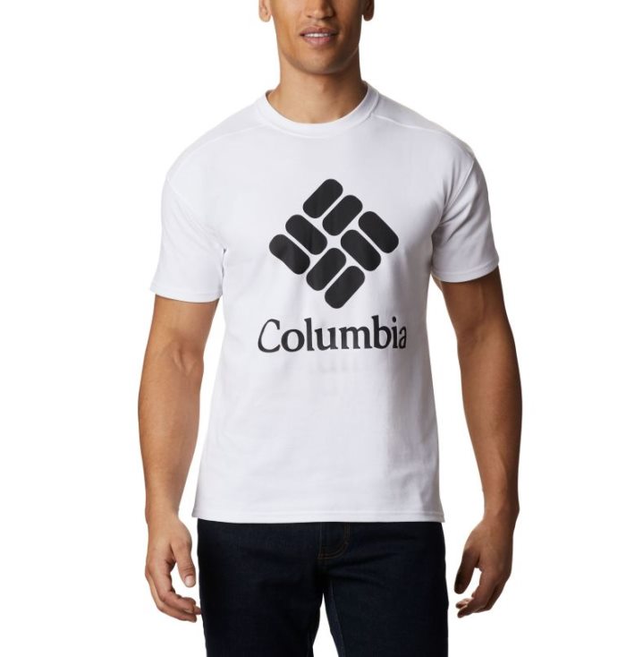 Camisetas Columbia Lodge™ Logo Tee Masculino Branco Portugal | 158032-HE61