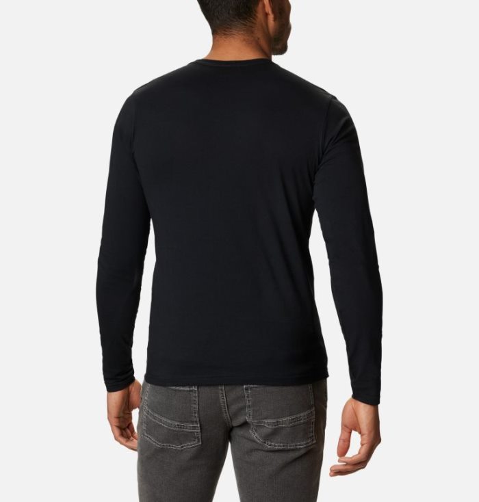 Camisetas Columbia Lookout Point™ Long Sleeve Gráficas T-Shirt Masculino Pretas Portugal | 192125-WFIJ