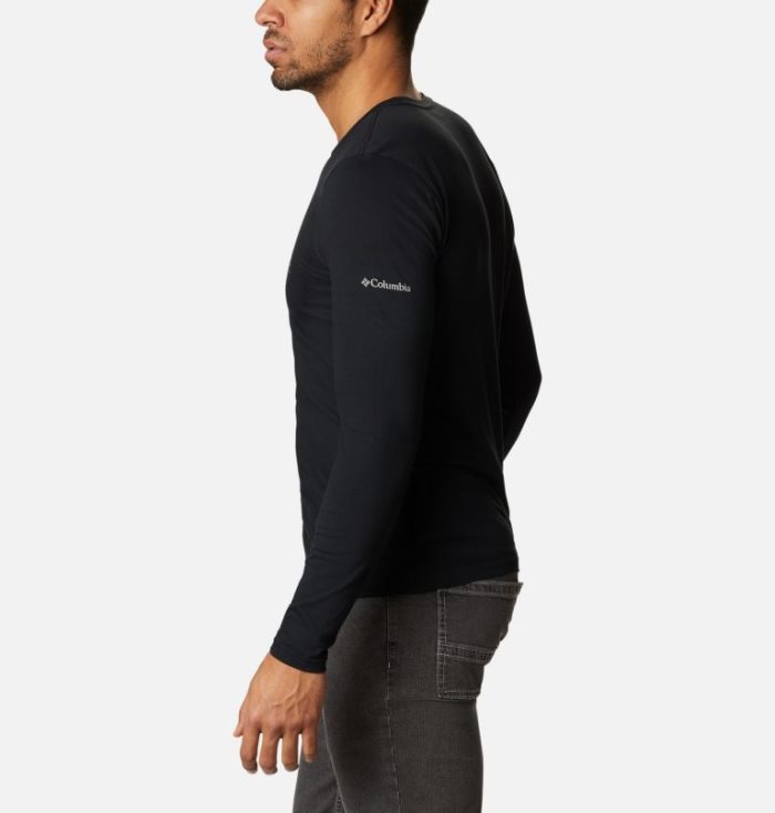 Camisetas Columbia Lookout Point™ Long Sleeve Gráficas T-Shirt Masculino Pretas Portugal | 192125-WFIJ