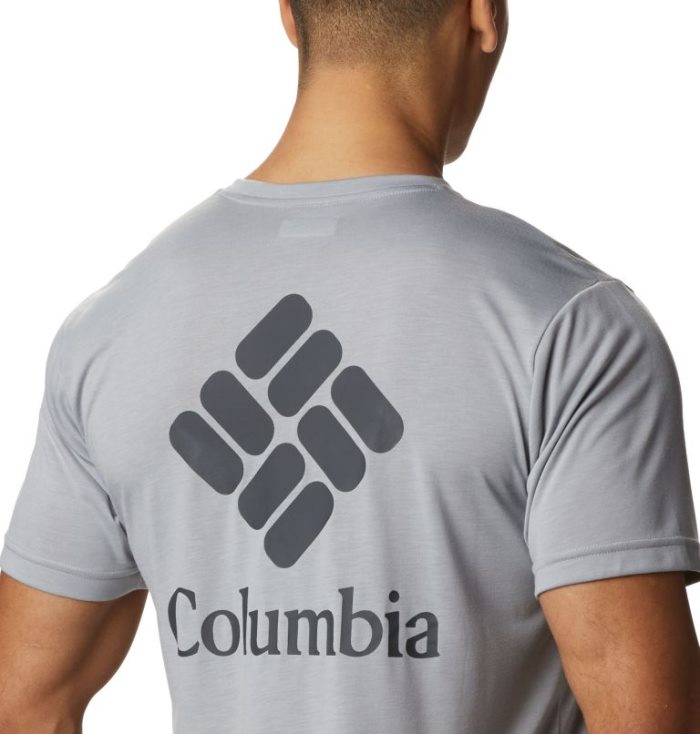 Camisetas Columbia Maxtrail Logo T-Shirt Masculino Cinzentas Portugal | 135161-P2HC