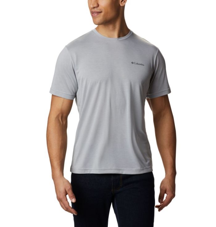 Camisetas Columbia Maxtrail Logo T-Shirt Masculino Cinzentas Portugal | 135161-P2HC