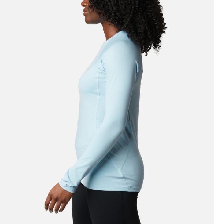 Camisetas Columbia Midweight Stretch Baselayer Long Sleeve Shirt Feminino Azuis Portugal | 155283-5VR0