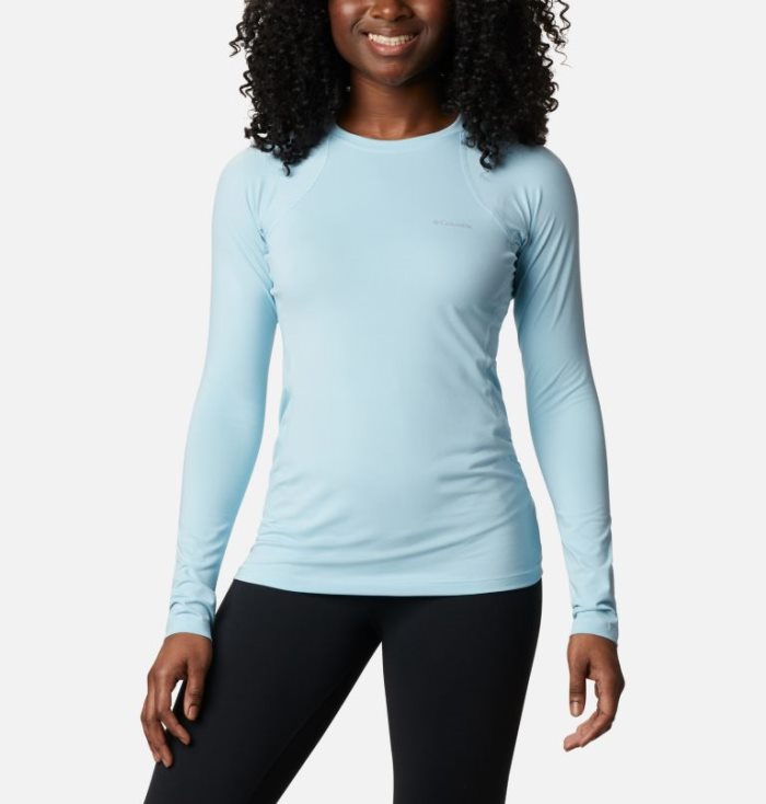 Camisetas Columbia Midweight Stretch Baselayer Long Sleeve Shirt Feminino Azuis Portugal | 155283-5VR0