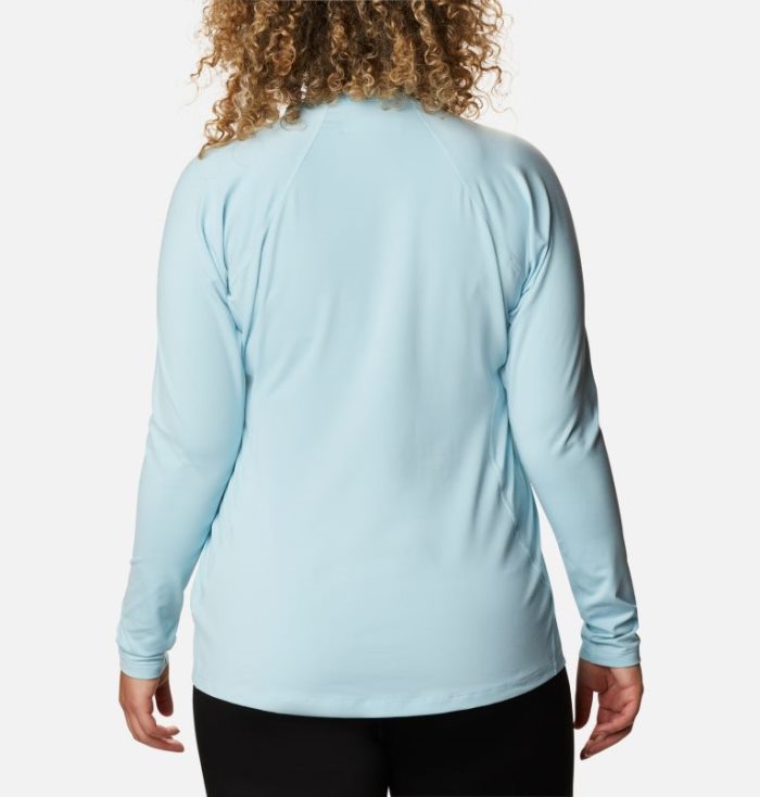 Camisetas Columbia Midweight Stretch Long Sleeve Shirt Feminino Azuis Portugal | 175409-X53N