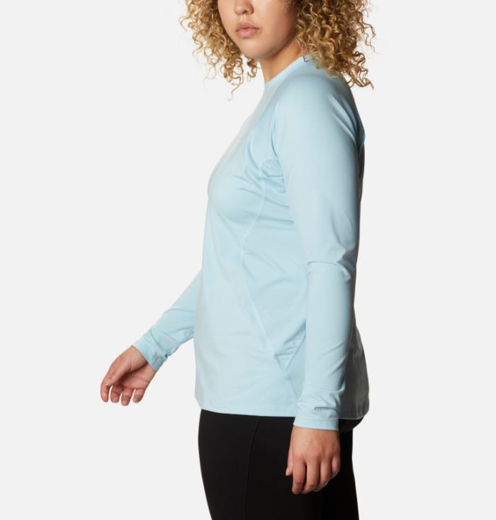 Camisetas Columbia Midweight Stretch Long Sleeve Shirt Feminino Azuis Portugal | 175409-X53N