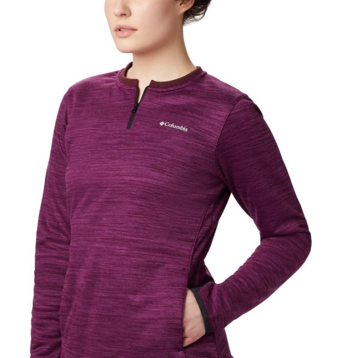 Camisetas Columbia Northern Conforto™ Camada Intermediária Shirt Feminino Roxo Portugal | 124036-VIHP