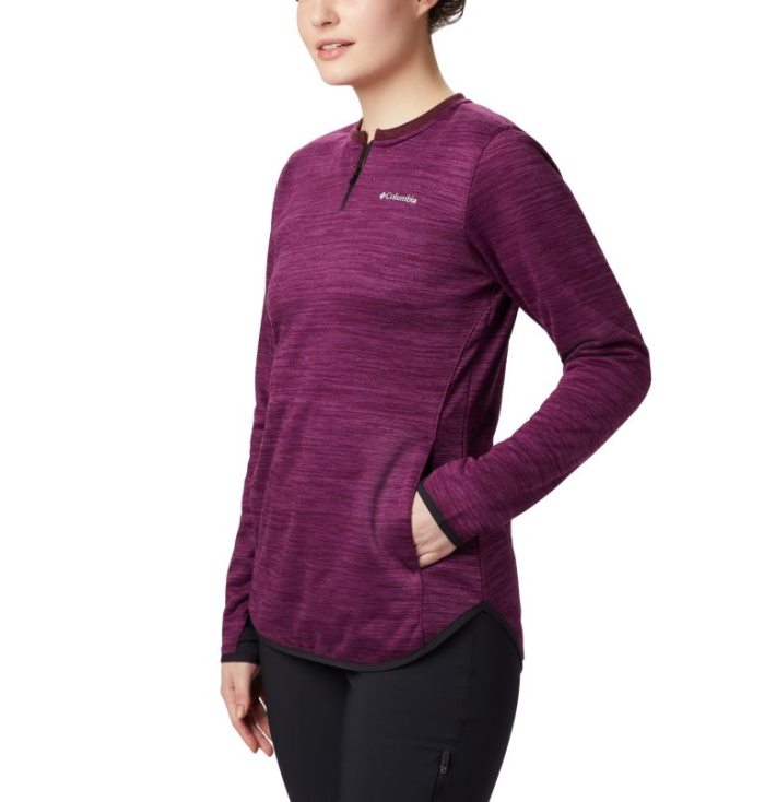 Camisetas Columbia Northern Conforto™ Camada Intermediária Shirt Feminino Roxo Portugal | 124036-VIHP