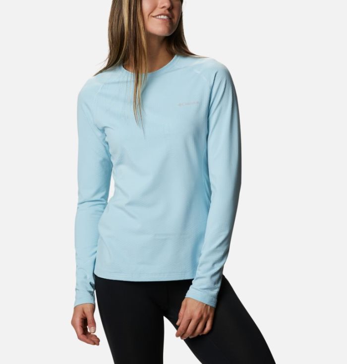 Camisetas Columbia Omni-Heat 3D™ Knit Crew II Baselayer Shirt Feminino Azuis Portugal | 156392-6VOC