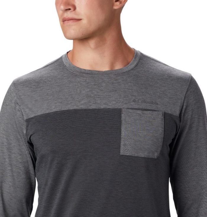 Camisetas Columbia Outdoor Elements™ Long Sleeve T-Shirt Masculino Cinzentas Portugal | 130644-D0MW